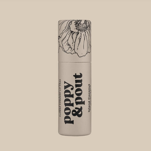 Poppy and Pout Lip Balm Island Coconut