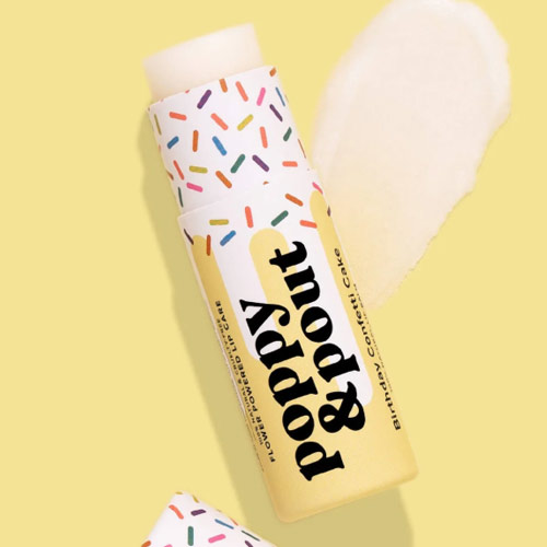 Poppy and Pout Lip Balm Birthday Confetti Cake