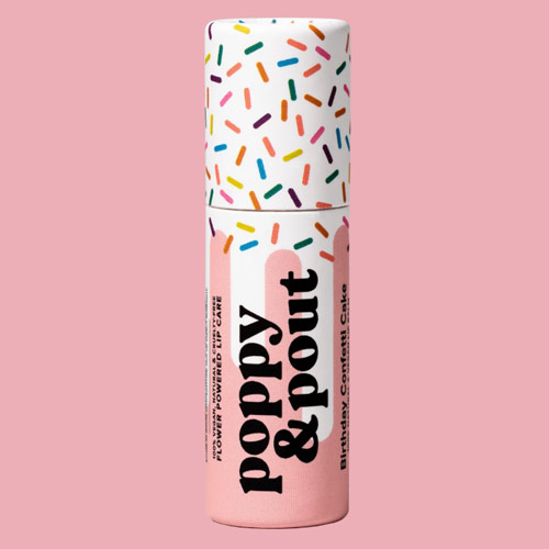 Poppy and Pout Lip Balm Birthday Confetti Cake