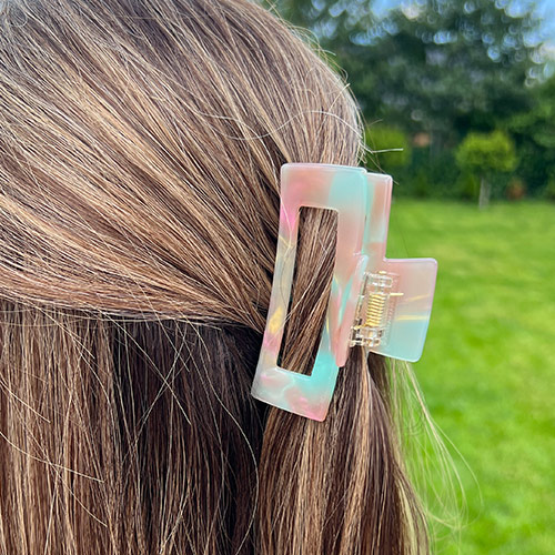 Square Claw Clip Dusy Summer